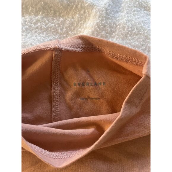 Everlane Women’s The Supima Form Funnel Neck Tee Blush Pink Long Sleeve Size L - Picture 7 of 7